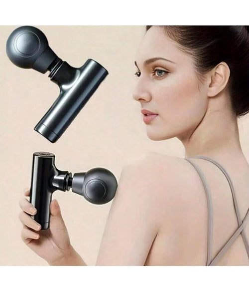 Mini Pistola Massaggio Schiena Spalla Pancia Coscia Viso Ricarica Usb 4 Velocità