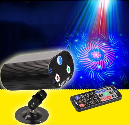 Mini-Proiettore-Doppio-Laser-Luci-Led-Rgb-Punti-Colori-Per-Feste-Discoteca-Dj