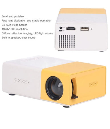 Mini Proiettore Portatile Hd Led Videoproiettore Home Cinema Tv Hd/av/usb/audio