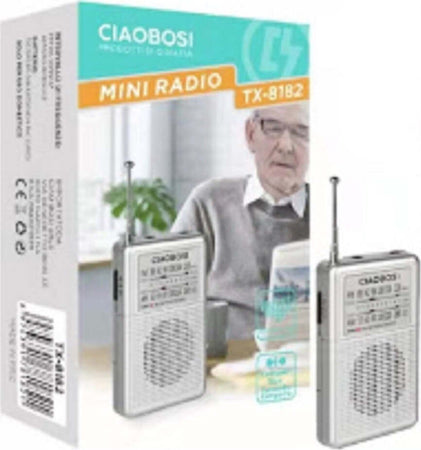 Mini Radio Portatile A 2 Bande Am/fm Piccola Ricevitore Audio Luce Led Tx-8182 Elettronica/Audio e video portatile/Radio portatili Boombox Trade Shop italia - Napoli, Commerciovirtuoso.it