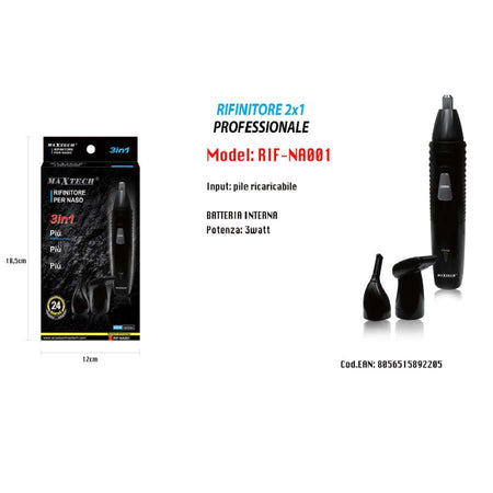Mini-Rasoio-Elettrico-Uomo-Barba-Peli-Naso-Ricaricabile-3in1-Viaggio-3w-Rif-na001