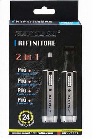 Mini-Rasoio-Ricaricabile-2in1-Rifinitore-Peli-Naso-Barba-Portatile-3w-Rif-na007