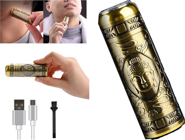 Mini Rasoio Vintage Dorato Elettrico Ricaricabile Tascabile Rasatura Barba Baffi Salute e Bellezza > Depilazione e rasatura > Rasoi e Tagliacapelli Trade Shop italia - Napoli, Commerciovirtuoso.it