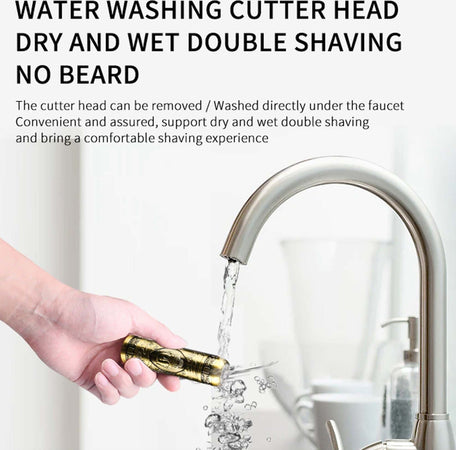 Mini Rasoio Vintage Dorato Elettrico Ricaricabile Tascabile Rasatura Barba Baffi Salute e Bellezza > Depilazione e rasatura > Rasoi e Tagliacapelli Trade Shop italia - Napoli, Commerciovirtuoso.it