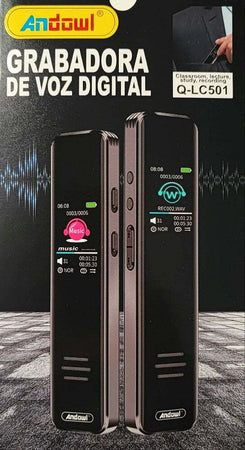 Mini Registratore Vocale Audio Digitale 8gb Con Schermo Lcd Ricaricabile Q-lc501 Elettronica/Audio e video portatile/Registratori vocali digitali Trade Shop italia - Napoli, Commerciovirtuoso.it