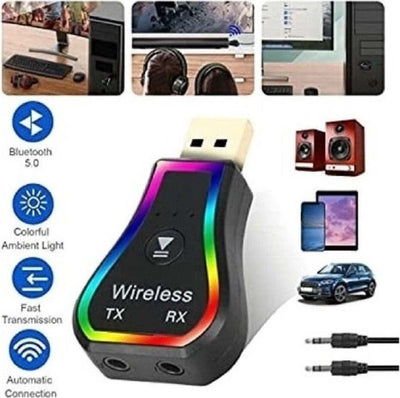 Mini Ricevitore Audio Usb Wireless Bluetooth 5.0 Aux Stereo Rgb Led Light Q-tr31 Elettronica/Informatica/Accessori/Tastiere Mouse e periferiche di input/Mouse Trade Shop italia - Napoli, Commerciovirtuoso.it
