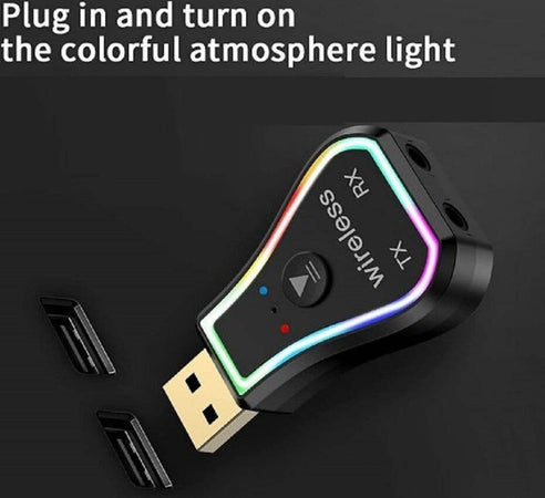 Mini Ricevitore Audio Usb Wireless Bluetooth 5.0 Aux Stereo Rgb Led Light Q-tr31 Elettronica/Informatica/Accessori/Tastiere Mouse e periferiche di input/Mouse Trade Shop italia - Napoli, Commerciovirtuoso.it