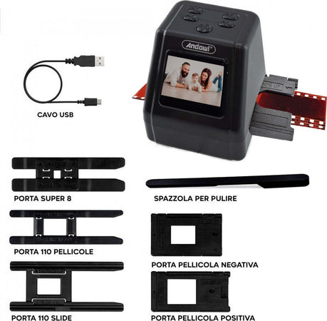 Mini Scanner Digitale Per Pellicole Diapositive Negativi Film Portatile Q-smr1 Elettronica/Foto e videocamere/Film scanner Trade Shop italia - Napoli, Commerciovirtuoso.it