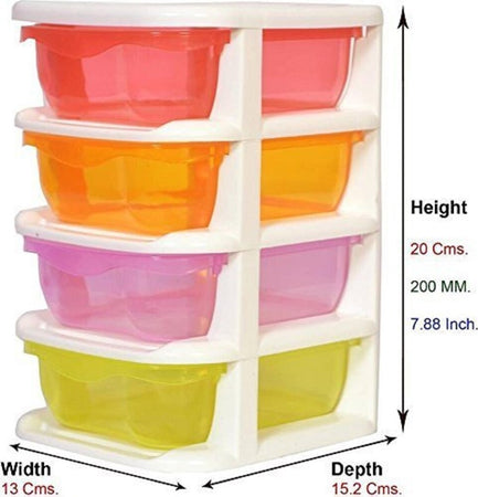 Mini Scatola Di Immagazzinaggio Desktop Cassetto A 4 Strati Plastica Multicolore Casa e cucina/Organizzazione interni/Contenitori ceste e cestini/Contenitori senza coperchio Trade Shop italia - Napoli, Commerciovirtuoso.it