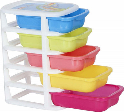 Mini Scatola Di Stoccaggio Cassetto Desktop In Plastica A 5 Strati Multicolore Casa e cucina/Organizzazione interni/Contenitori ceste e cestini/Contenitori senza coperchio Trade Shop italia - Napoli, Commerciovirtuoso.it