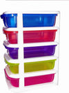 Mini Scatola Di Stoccaggio Cassetto Desktop In Plastica A 5 Strati Multicolore Casa e cucina/Organizzazione interni/Contenitori ceste e cestini/Contenitori senza coperchio Trade Shop italia - Napoli, Commerciovirtuoso.it