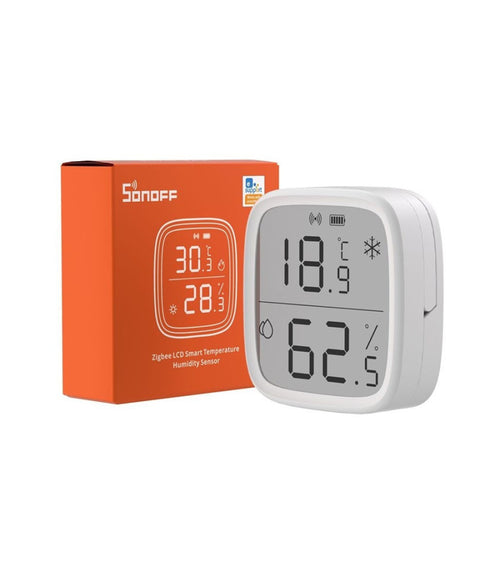 Mini Sensore Temperatura Umidità Termometro Igrometro Display Lcd Sonoff Snzb-02d