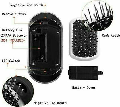 Mini Spazzola Massaggiante Capelli Ionica Scioglinodi A Batterie Portatile Salute e Bellezza > Cura dei Capelli > Spazzole per capelli Trade Shop italia - Napoli, Commerciovirtuoso.it