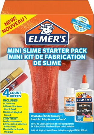 Mini Starter Slime Kit 1 - Elmer's Cancelleria e prodotti per ufficio/Archivio ufficio e accessori per scrivania/Nastri colle elastici e graffette/Adesivi e colle/Adesivi spray Eurocartuccia - Pavullo, Commerciovirtuoso.it