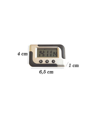 Mini Sveglia Orologio Digitale Calendario Display Schermo Lcd Con Supporto Auto