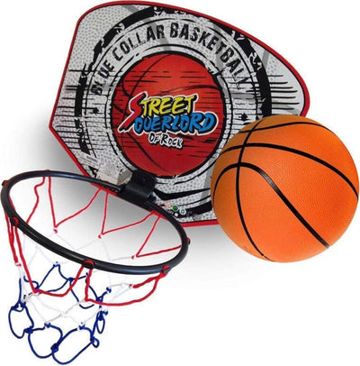 Mini-Tabellone-Canestro-18cm-+-Palla-Basket-Con-Rete-Pallacanestro-Bambini-Giocattolo