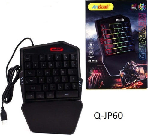 Mini Tastiera Gioco Singola Usb Retroilluminazione Rgb A Una Mano Gaming Q-jp60 Elettronica/Informatica/Accessori/Tastiere Mouse e periferiche di input/Tastiere Trade Shop italia - Napoli, Commerciovirtuoso.it