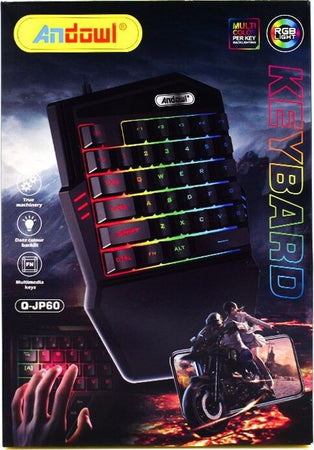 Mini Tastiera Gioco Singola Usb Retroilluminazione Rgb A Una Mano Gaming Q-jp60 Elettronica/Informatica/Accessori/Tastiere Mouse e periferiche di input/Tastiere Trade Shop italia - Napoli, Commerciovirtuoso.it