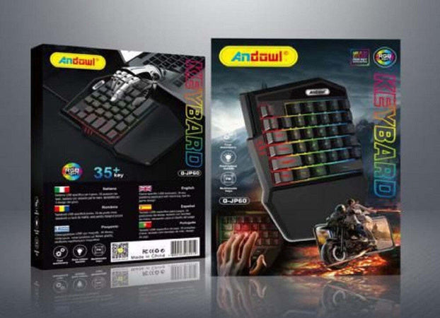Mini Tastiera Gioco Singola Usb Retroilluminazione Rgb A Una Mano Gaming Q-jp60 Elettronica/Informatica/Accessori/Tastiere Mouse e periferiche di input/Tastiere Trade Shop italia - Napoli, Commerciovirtuoso.it