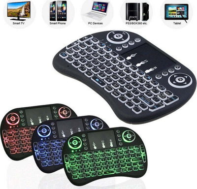 MINI TASTIERA QWERTY RETROILLUMINATO WIRELESS ERGONOMICA CON MOUSE TOUCHPAD Elettronica/Informatica/Accessori/Tastiere Mouse e periferiche di input/Tastiere Trade Shop italia - Napoli, Commerciovirtuoso.it