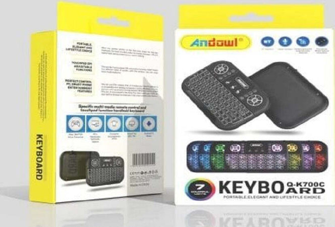 Mini Tastiera Wireless Bluetooth Ricaricabile Q-k700c Con Touchpad Inglese Usa Elettronica/Informatica/Accessori/Tastiere Mouse e periferiche di input/Tastiere Trade Shop italia - Napoli, Commerciovirtuoso.it