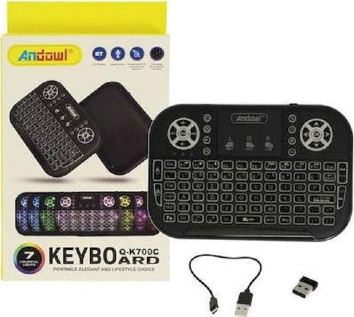 Mini Tastiera Wireless Bluetooth Ricaricabile Q-k700c Con Touchpad Inglese Usa Elettronica/Informatica/Accessori/Tastiere Mouse e periferiche di input/Tastiere Trade Shop italia - Napoli, Commerciovirtuoso.it