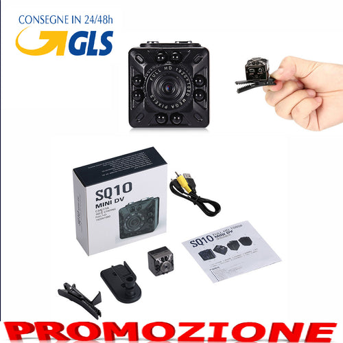 MINI-TELECAMERA-SORVEGLIANZA-SPY-CAM-FULL-HD-SQ10-NASCOSTA-COLORE-NERO