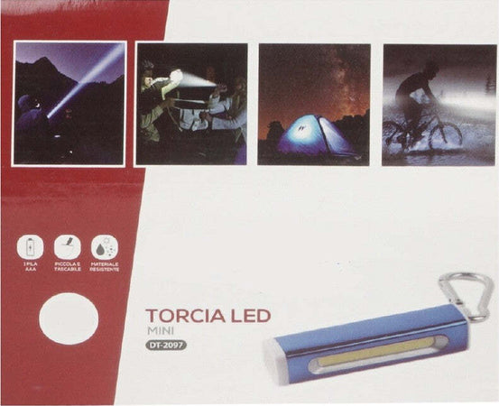 Mini Torcia Led Cob In Alluminio Portachiavi Tascabile Ip20 Vari Colori Dt-2097 Casa, arredamento e bricolage > Bricolage e fai da te > Torce Trade Shop italia - Napoli, Commerciovirtuoso.it