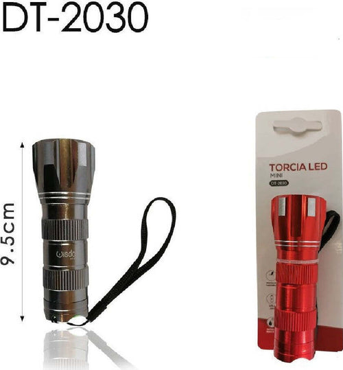 Mini Torcia Led Elettrica Luce Tascabile Portatile 9.5 Cm Con Gancetto Dt-2030 Casa, arredamento e bricolage > Bricolage e fai da te > Torce Trade Shop italia - Napoli, Commerciovirtuoso.it