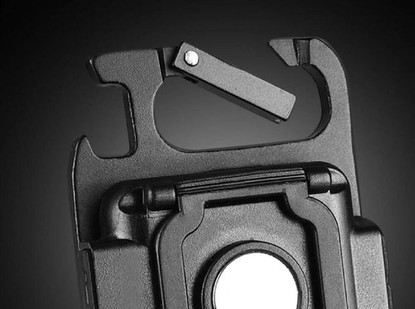 Mini-torcia-led-ricaricabile-multifunzione-con-4-modalità-di-illuminazione-portachiavi-apribottiglie-e-supporto-magnetico