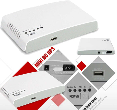 Mini Ups Alimentatore Portatile Batteria Ricaricabile Q-a212 17 W Backup Router Elettronica/Informatica/Accessori/Gruppi di continuità UPS e accessori/Gruppi di continuità UPS Trade Shop italia - Napoli, Commerciovirtuoso.it