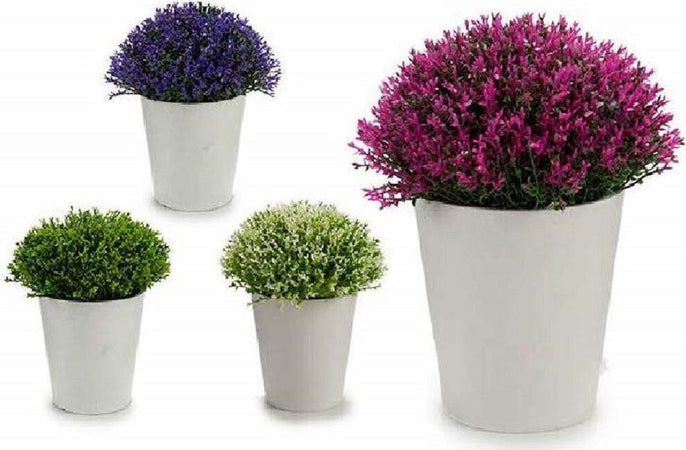 Mini Vaso Bianco Fiori Artificiali Colorati 15x15x15cm Piantina Pianta Appendere Casa e cucina/Decorazioni per interni/Piante e fiori artificiali/Piante artificiali Trade Shop italia - Napoli, Commerciovirtuoso.it