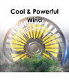 Mini Ventilatore Elettrico Auto Portatile Ruotabile 2 Teste Suv Camper Camion 12v