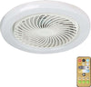 Mini-ventilatore-lampada-led-E27-dimmerabile-3-COLORI-LUCE-30W-con-telecomando-26cm