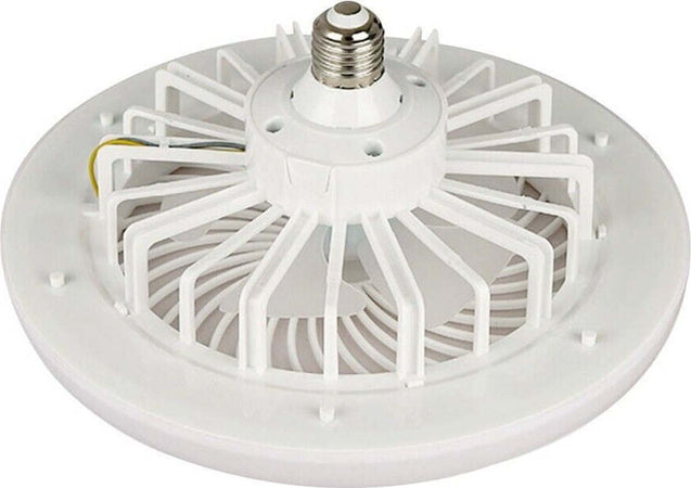 Mini-ventilatore-lampada-led-E27-dimmerabile-3-COLORI-LUCE-30W-con-telecomando-26cm