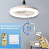 Mini-ventilatore-lampada-led-E27-dimmerabile-3-COLORI-LUCE-30W-con-telecomando-26cm