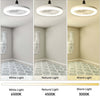 Mini-ventilatore-lampada-led-E27-dimmerabile-3-COLORI-LUCE-30W-con-telecomando-26cm