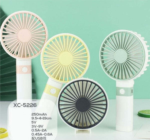 Mini-Ventilatore-Portatile-Ricaricabile-Usb-Casa-Campeggio-A-Mano-Tavolo-Xc-5226