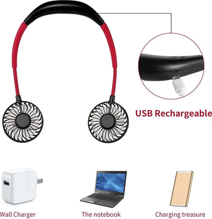 Mini Ventilatore Portatile Supporto Cuffie Appeso Al Collo Ricaricabile Usb Fan Ventilatori Trade Shop italia - Napoli, Commerciovirtuoso.it