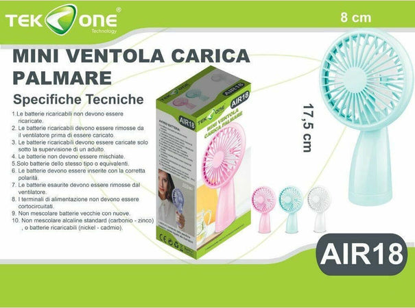 Mini Ventilatore Tekone Air18 Portatile Ventole Carica Palmare Casa, arredamento e bricolage > Elettrodomestici > Ventilatori Trade Shop italia - Napoli, Commerciovirtuoso.it