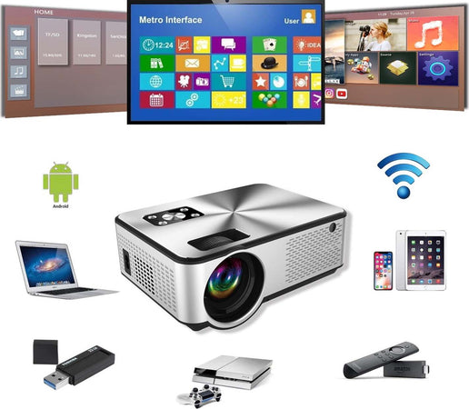 Mini Video Proiettore Led Full Ultra Hd Home Cinema Wifi Android 11.0 Ab-r36 Elettronica/Home Cinema TV e video/Proiettori Trade Shop italia - Napoli, Commerciovirtuoso.it