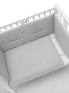 Lettino Coo Sleeping Erbesi Mini Stelline Bianco Grigio + Completo Tessile