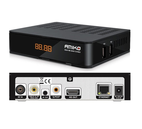 Amiko Mini 4K UHD Combo DVB-S2X+DVB-T2