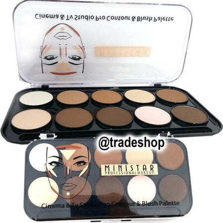 Ministar Palette Trucco Contorno Sfumature Viso Make Up 10 Colori Professional Bellezza/Trucco/Occhi/Ombretti Trade Shop italia - Napoli, Commerciovirtuoso.it
