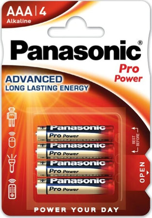 Ministilo ProPower AAA LR03 - Panasonic - blister 4 pezzi Elettronica/Pile e caricabatterie/Pile monouso Eurocartuccia - Pavullo, Commerciovirtuoso.it