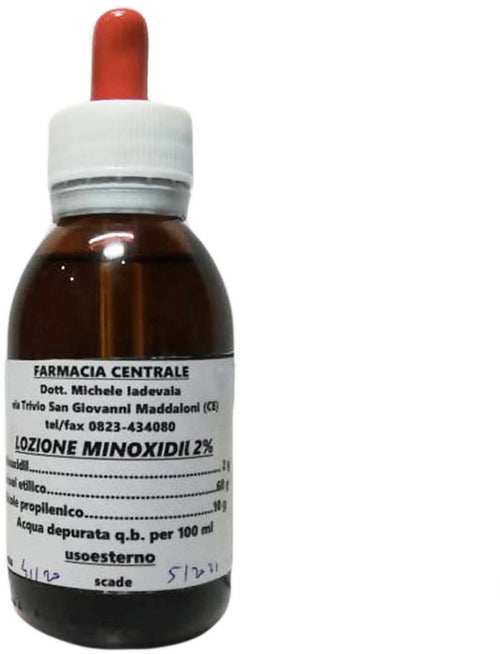 Minoxidil 2% o 5% Trattamento Intensivo Sintomatico dell'Alopecia Androgenica Lozione Intensiva per la Caduta dei Capelli Farmacia Centrale Dott. Michele Iadevaia