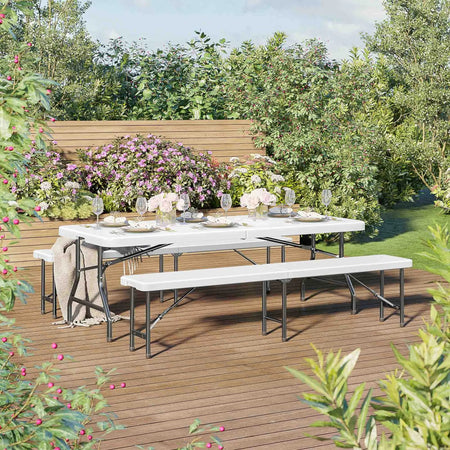 Panca pieghevole da catering e campeggio a valigetta con maniglia