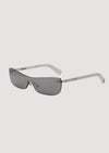 Jacquemus Mirada White Silver Mirror da donna