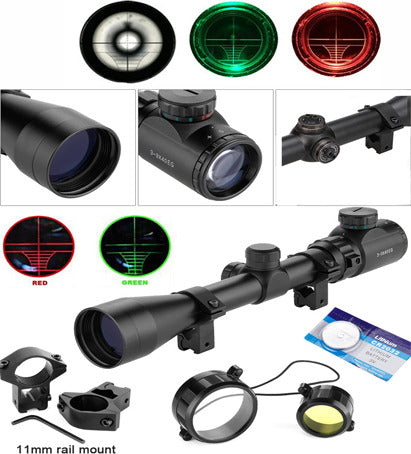 MIRINO-OTTICO-PRECISIONE-PER-FUCILE-CARABINA-RETICOLO-ILLUMINATO-3-9x40EG