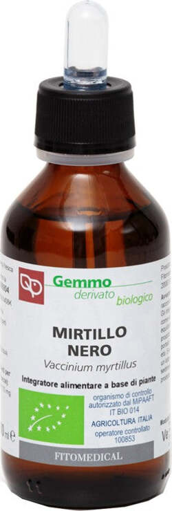 MIRTILLO-NERO-Macerato-Glicerinato-Bio-Gemme-100-ml-Fitomedical